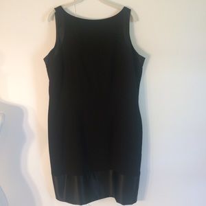 Plus 16W Amanda smith Black Lined Sleeveless Dress